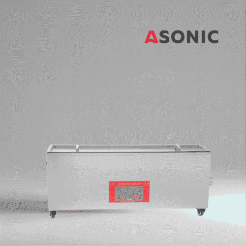 ASONIC 30L rūpnieciskā ultraskaņas tīrīšanas iekārta ar slēgtu nerūsējošā tērauda vāku smagajiem profesionālajiem tīrīšanas darbiem.