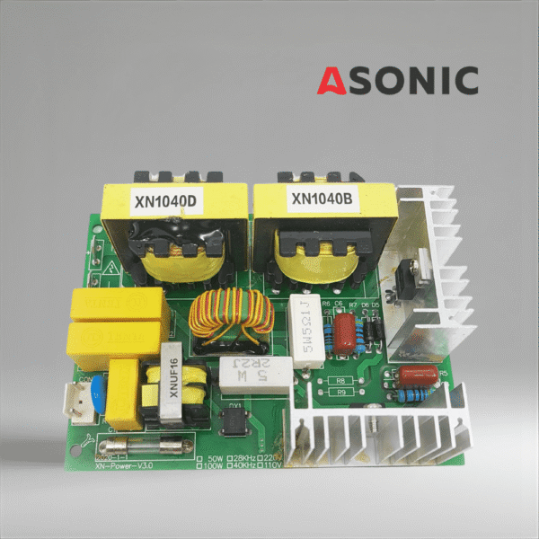 ASONIC PROmodel PCB 120W 40kHz, augstas veiktspējas strāvas shēmas plate ultraskaņas tīrītājiem, kas nodrošina stabilu jaudu un uzticamību.