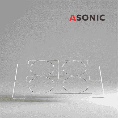 ASONIC laboratorijas mēģenes turētājs 10 l, izturīgs nerūsējošā tērauda piederums, kas nodrošina lielu mēģenu drošu novietošanu ultraskaņas tīrītājos.