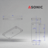 ASONIC HEATER-1000W-5 skrūves-3 ārējais ultraskaņas tīrītāja rezervuāra sildītājs