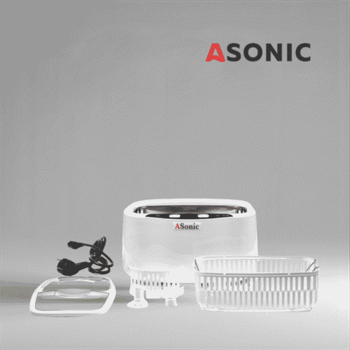 ASONIC HOME-2500 ultraskaņas tīrīšanas iekārta, universāla iekārta brilles, rotaslietas un sadzīves priekšmetiem.