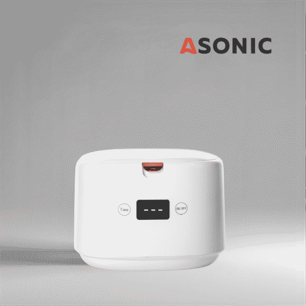 ASONIC HOME-DENT1 ASONIC HOME-dent ultraskaņas tīrītājs zobārstniecības instrumentiem, rotaslietām un maziem aksesuāriem – kompakts un efektīvs.
