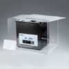 Open silent box showing a 10L ASONIC ultrasonic cleaner designed for quiet professional cleaning.