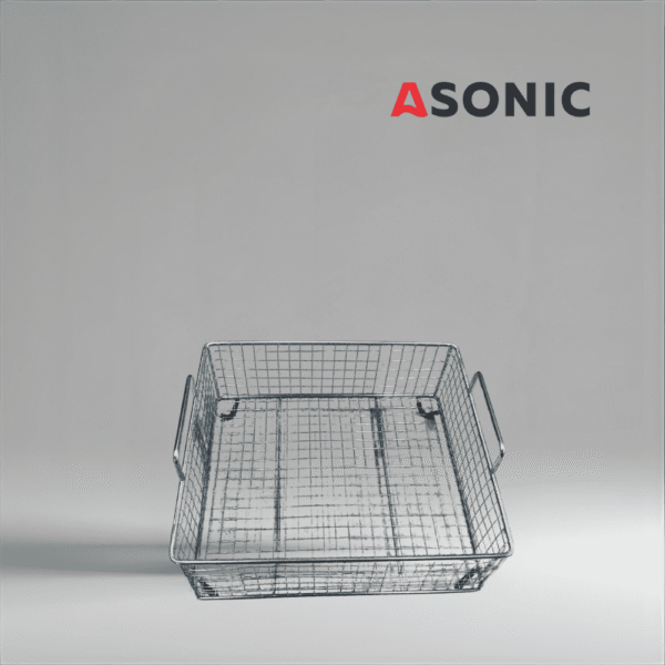 ASONIC PRO-150 izturīgs grozs1 ASONIC IND-150 ultraskaņas tīrītāja grozs – rūpnieciskais nerūsējošais tērauds
