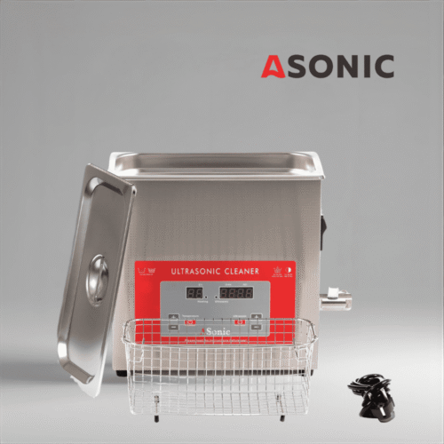 ASONIC PRO-70 ultraskaņas tīrītājs, 40 kHz frekvence, lielākas jaudas ierīce mājas un amatieru lietošanai.