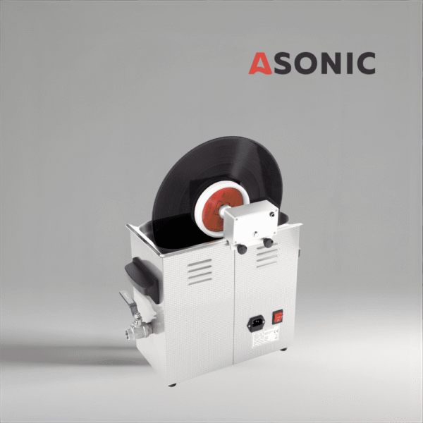 ASONIC-VINYL-CL-02-4 ASONIC Vinyl Cleaner-02 ultraskaņas tīrīšanas līdzeklis, atjauno skaidrību un noņem troksni no 2 LP.