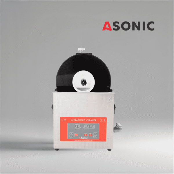 ASONIC Vinyl Cleaner-05 ultraskaņas šķīdums, paredzēts drošai un efektīvai līdz pat 5 vinila ierakstu tīrīšanai.