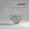 „ASONIC inox apaļais grozs Ø75mm ar rokturi, ērts piederums ultraskaņas tīrītājiem, ideāli piemērots maziem priekšmetiem.
