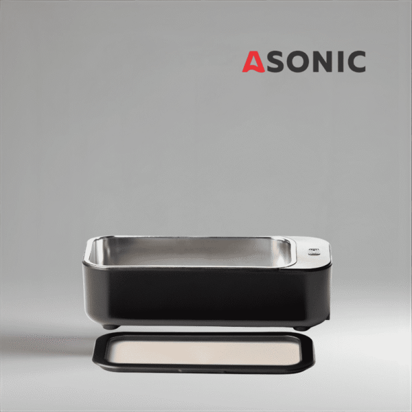 ASONIC HOME-450BLACK2 ASONIC HOME-450black ultraskaņas vannīte, gluds un pārnēsājams tīrītājs mājas lietošanai, paredzēts ikdienas aksesuāriem.