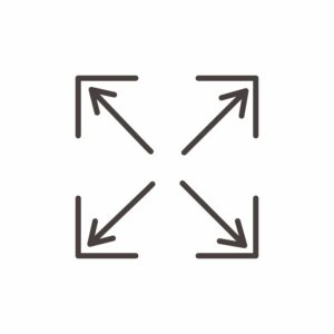 Kvadrātveida diagramma ar bultiņām