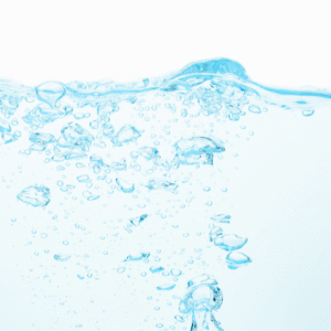 Gaiši zils fons ar uzkāpjošiem burbuļiem simbolizē Degas režīmu ASONIC ultraskaņas tīrītājos.